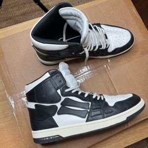AMIRI Skel Hi Top Sneaker black white size 13